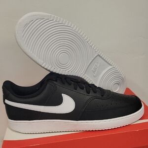 Nike Mens Court Vision Lo Black/White Sneakers CD5403 001 size 11.5